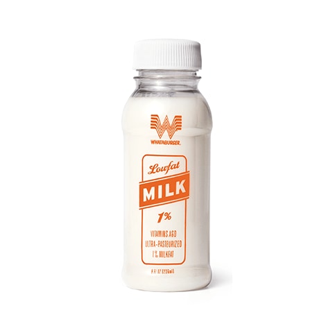 Whataburger Low-Fat Milk (1%) – US menu price and nutrition facts
